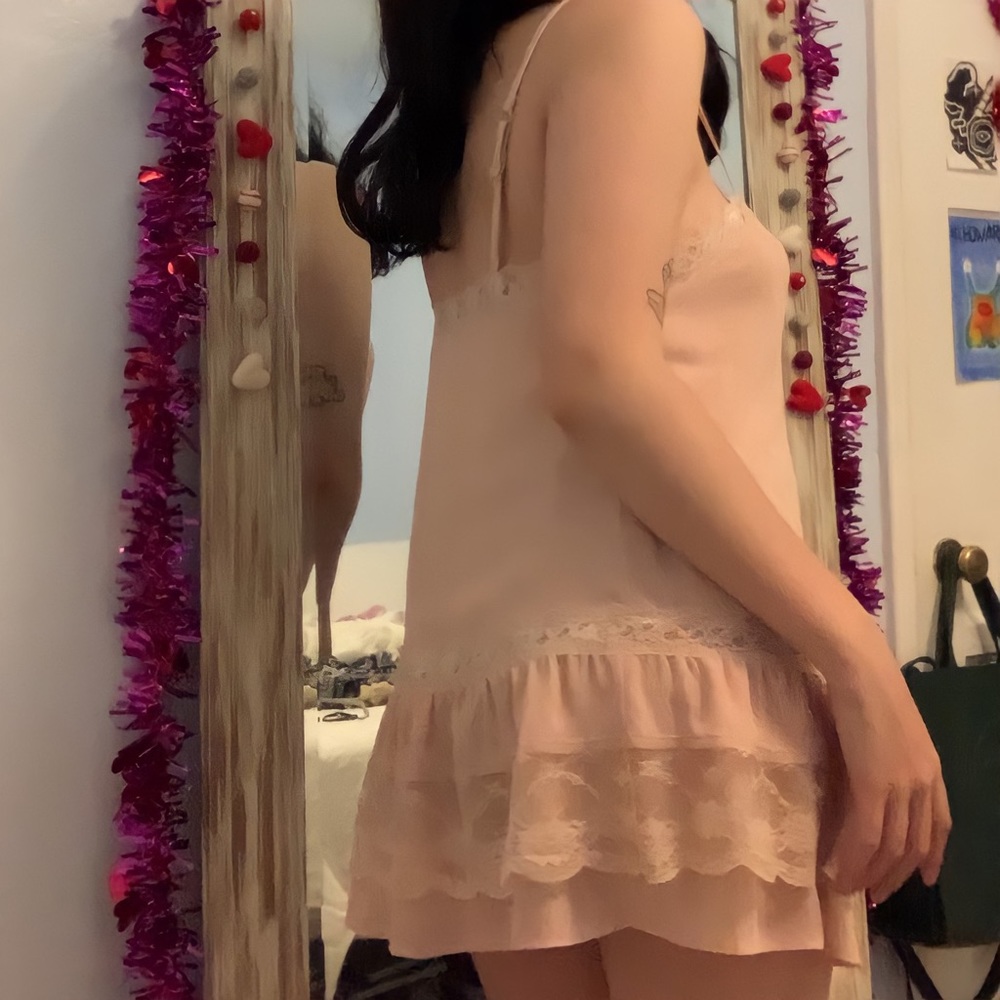 Vintage Victoria’s Secret cream slip dress